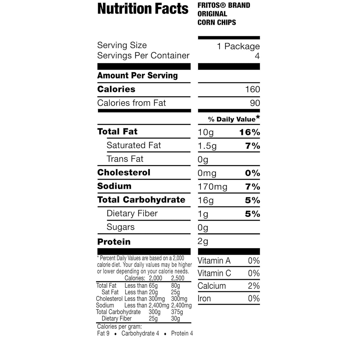 Fritos Original Corn Chips, 1 Ounce (Pack of 40)