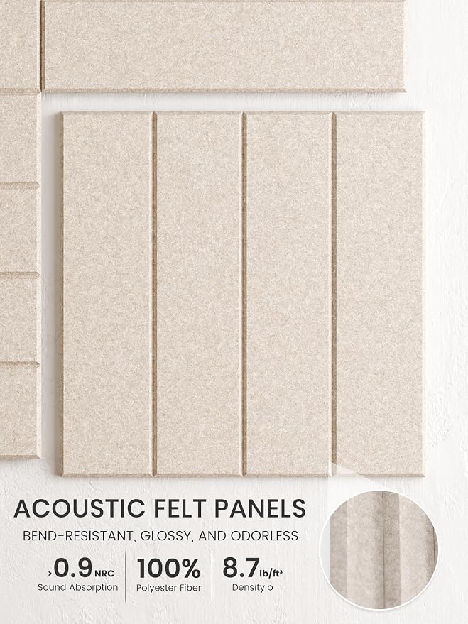 Bumusty Large Cork Board Alternative-36 x 24" Felt Bulletin Board Tiles