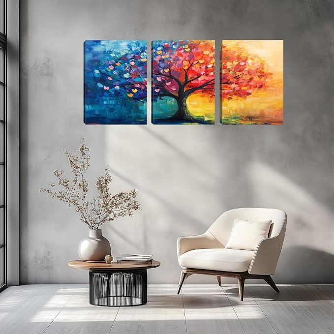 Kuiluuye 3 Pieces Sun Sbstract Wall Decor Motivational Office Wall Decor