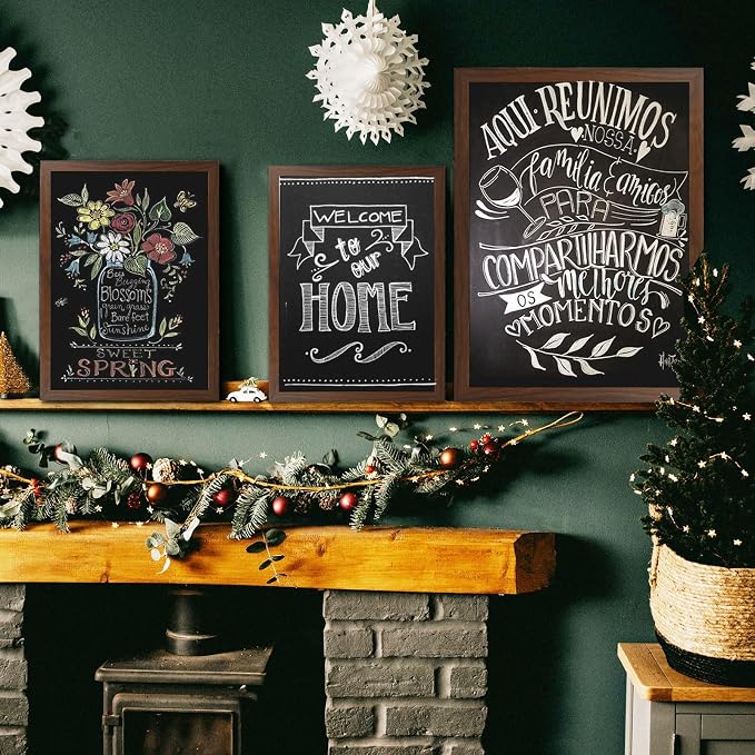 4 THOUGHT Chalk Board 24" x 36", Magnetic Large Chalkboard