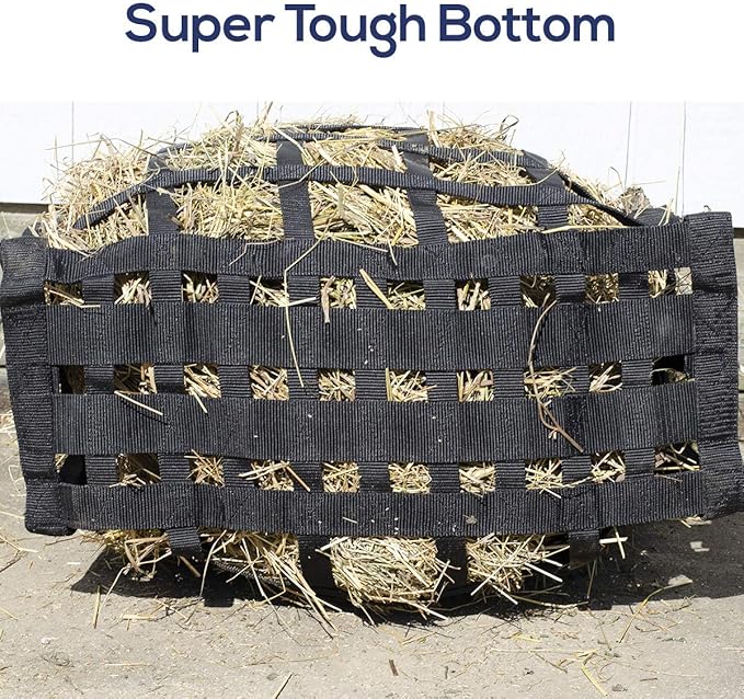 Derby Originals Easy Feeder Horse Hay Bag with Super Tough Bottom and 1 Year Warranty, red, 3"x3.5"