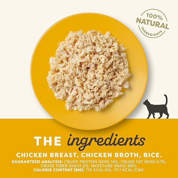 Applaws Natural Wet Cat Food in Broth, Limited Ingredient Canned Wet Cat Food, No Additives, Made with Natural Ingredients, Chicken Breast in Broth (6 x 5.5oz Cans)