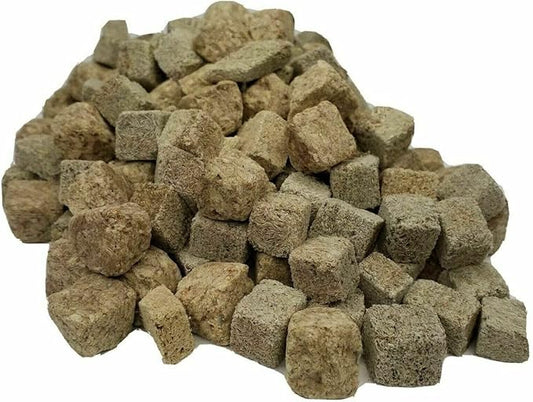 Aquatic Foods Inc. Brine Shrimp & Tubifex Freeze Dried Cube Mix, for Marine Fish, All Tropical Fish, Cichlids, Discus, Tetras, Goldfish, Angel Fish, Catfish, Ponds…1-lb