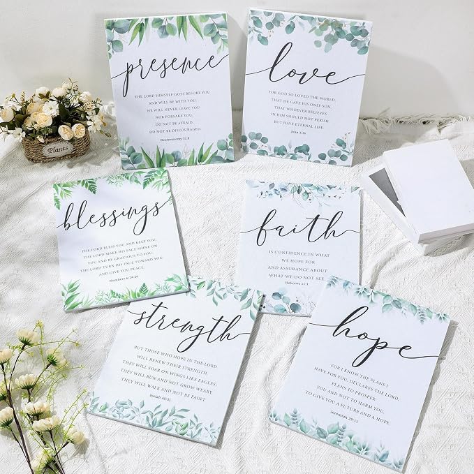 Sacubee 6 Pack Acoustic Christian Art Panels 12" x 16" Faith Hope Love