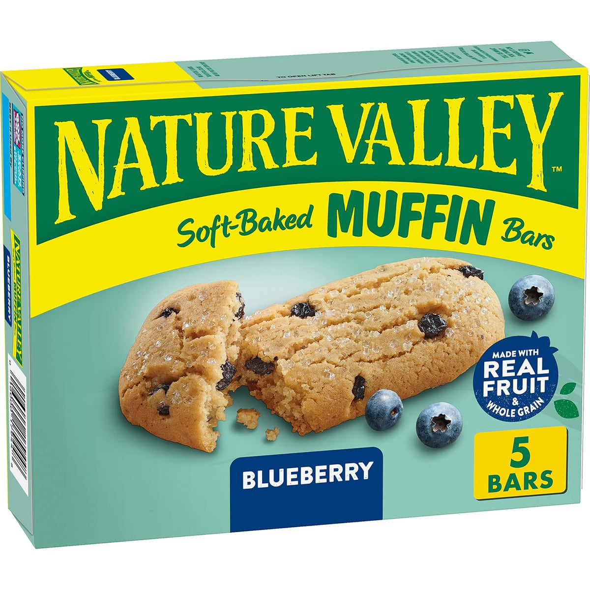 Nature Valley Soft Baked Muffin Bars, Chocolate Chip, Snack Bars, 10 Bars, 12.4 oz
