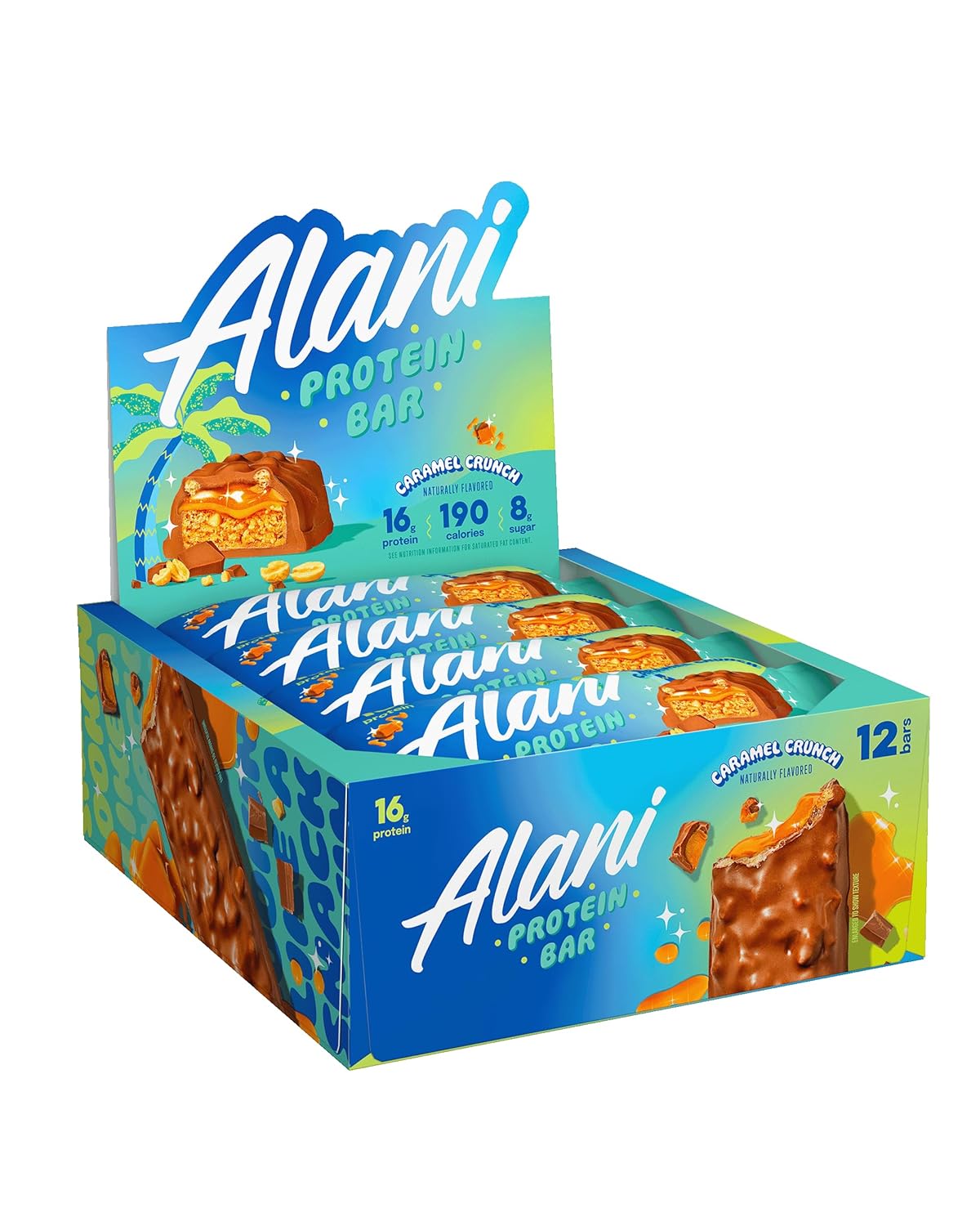 Alani Nu Protein Bars PEANUT BUTTER & JELLY | High Protein Gluten-Free Bars | 16g Protein | Low-Sugar (11G) Low-Carb Healthy Snacks | 12 Individually Wrapped Bars