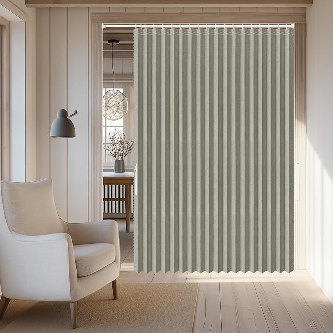 AJAZZ Blackout Accordion Door Curtain