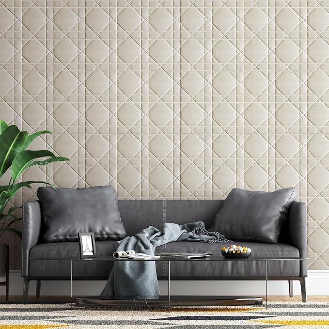 Velvet 3D wall Panels for Interior wall Decor Peel and Stick, Soundproof