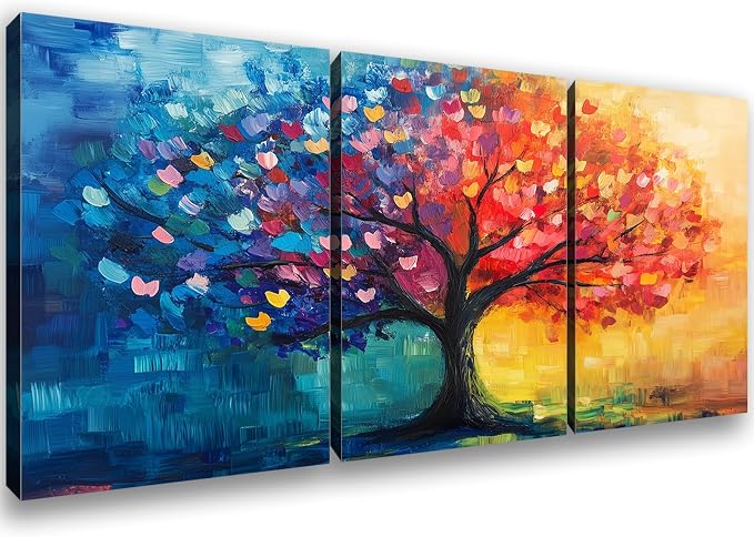 Kuiluuye 3 Pieces Sun Sbstract Wall Decor Motivational Office Wall Decor