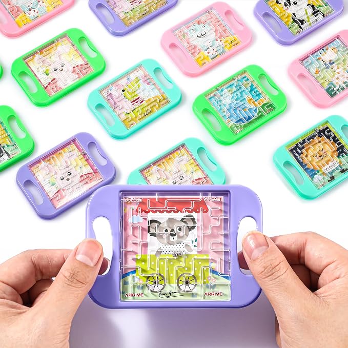 JellyArch 72 Pcs Mini Maze Puzzle Bulk for Kids Maze Cubes, Emotion | Small Educational Handheld Puzzle Brain Teaser Back to School Classroom Exchange Gifts for Students Adults