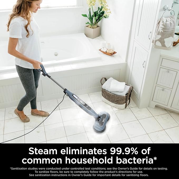 Shark S8000 Steam & Scrub All-in-One Scrubbing and Sanitizing Hard Floor Steam Mop pure water (Renewed)