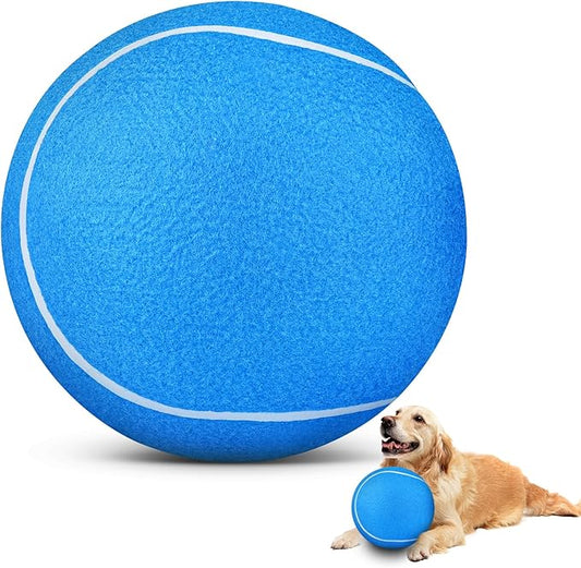 HETOO Dog Tennis Balls: Large 9.5 inch Herding Dog Toys Balls- Giant Outdoor Indoor Tennis Ball Toys for Small Medium Large Dogs Pet Toys Birthday Gift, Blue