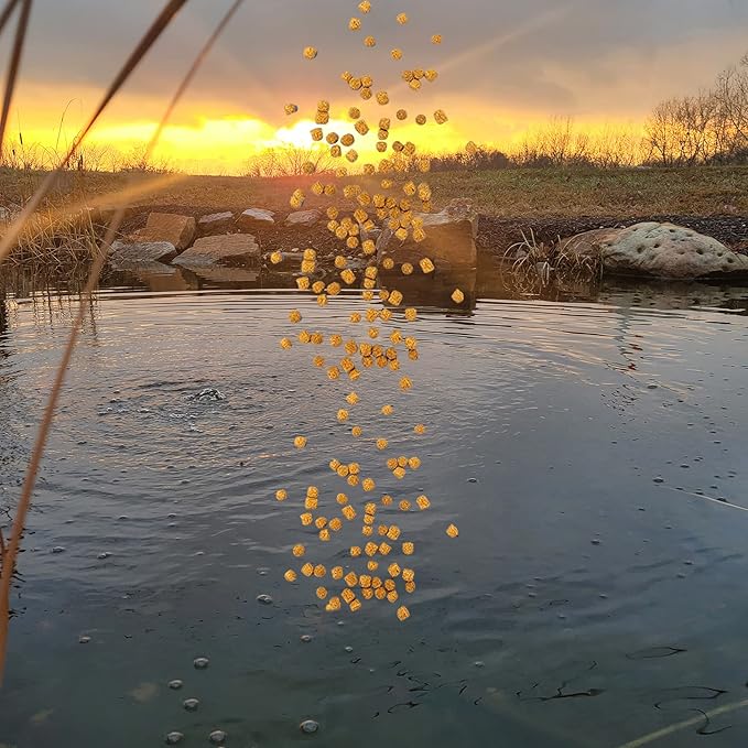 HALF OFF PONDS Grow Pro Koi Fish Food - 5 lb Floating Pellets, 5mm Size - Goldfish Food for Ponds - 40% Protein with Fish Meal & Probiotics - Designed for Rapid Growth & High Digestibility