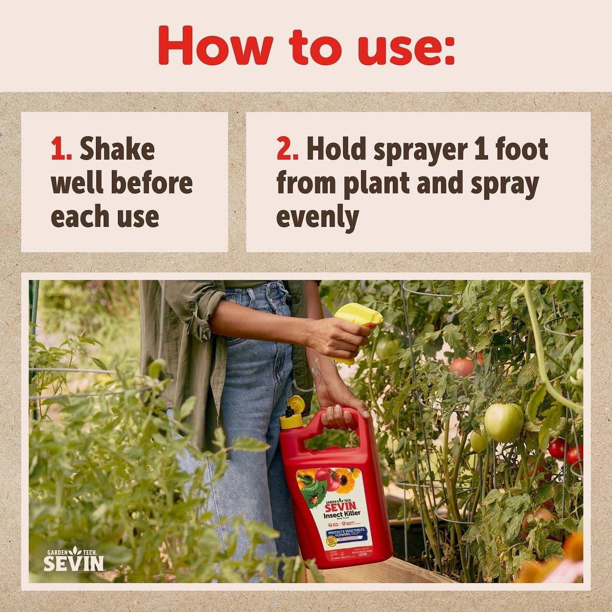 Sevin 100547234 Insect Killer Ready to use 1 Gallon, White Label