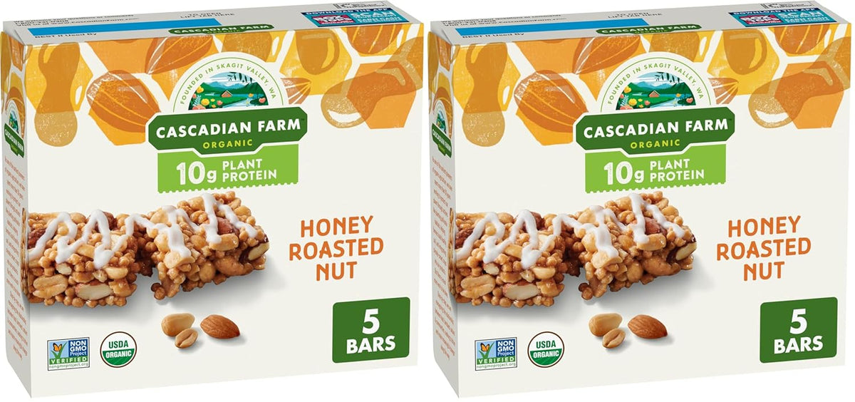 Cascadian Farm, Bar Granola Vanilla Chip Organic 6 Count, 7.4 Ounce