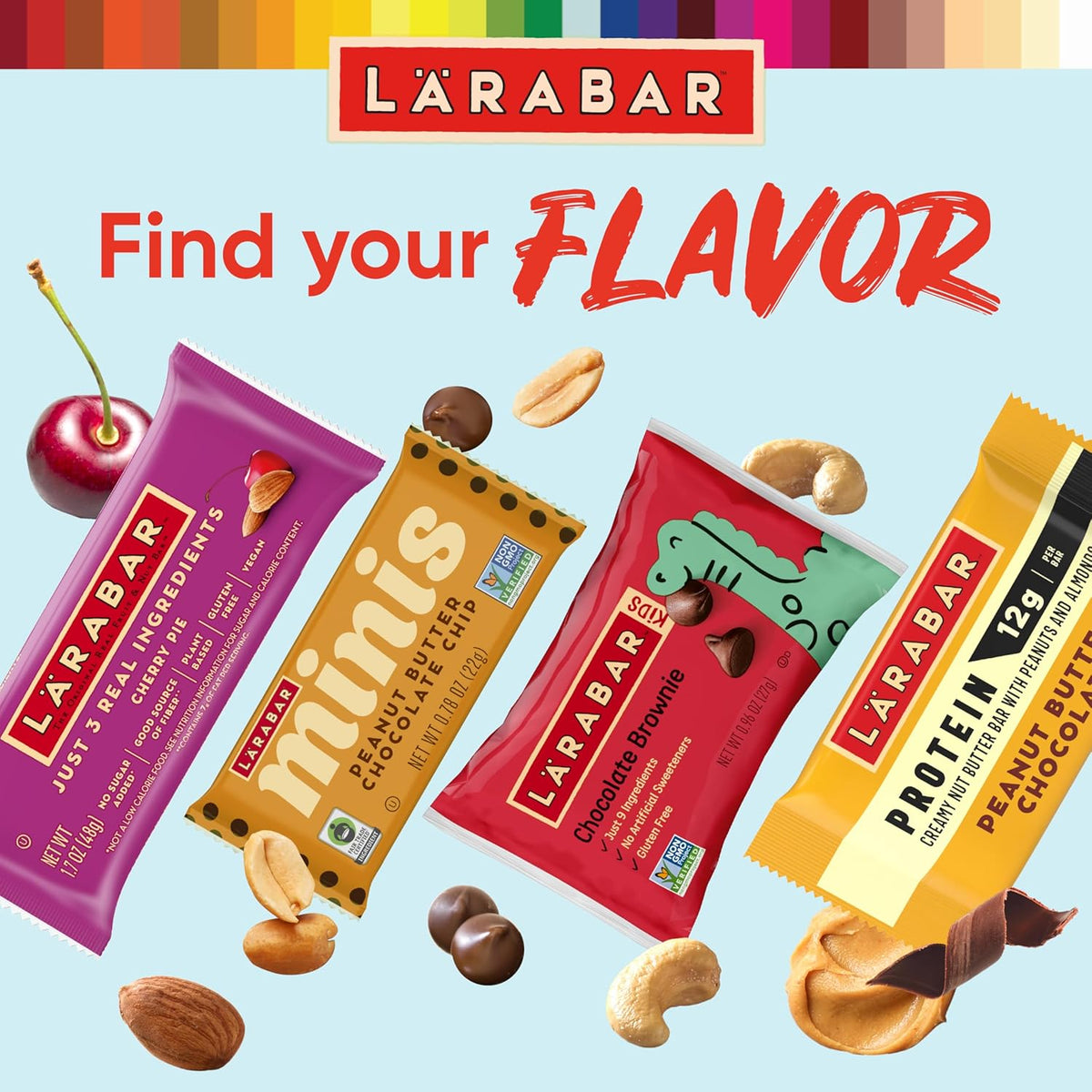 Larabar Lemon Bar Fruit and Nut Bars, Gluten Free and Vegan, 28.8 oz, 18 Ct