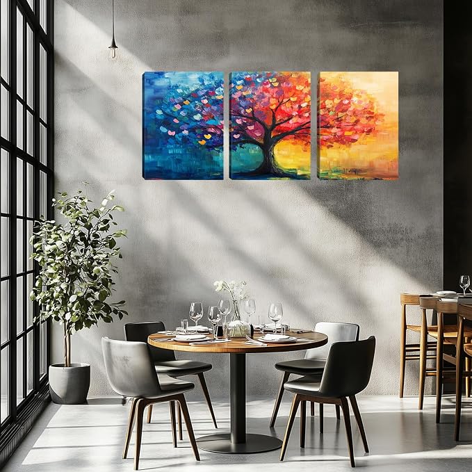 Kuiluuye 3 Pieces Sun Sbstract Wall Decor Motivational Office Wall Decor