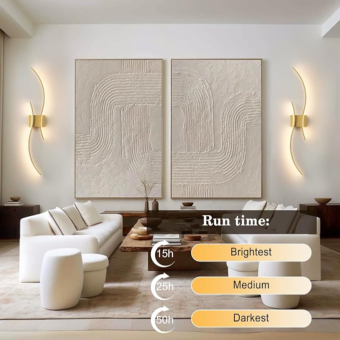KARTOOSH Battery Operated Wall Sconce