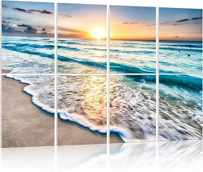 YPY Art Acoustic Panels Self Adhesive: Beach Wall Art Sound Proof Panel