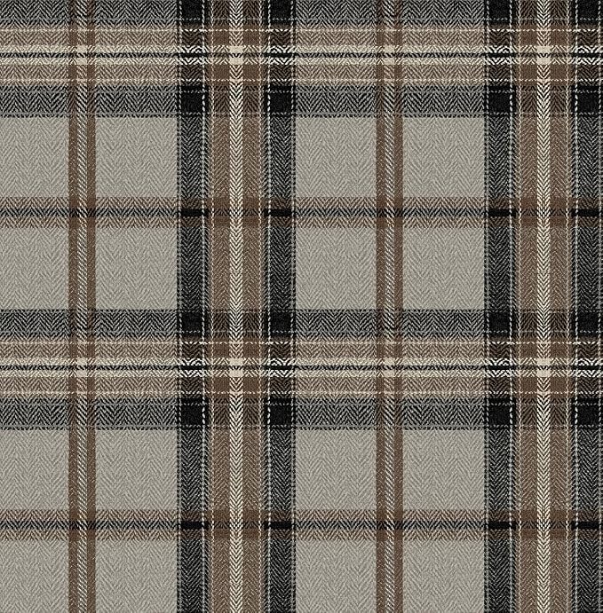 NextWall Harry & Grace Herringbone Plaid Premium Matte Non-Woven Peel and Stick