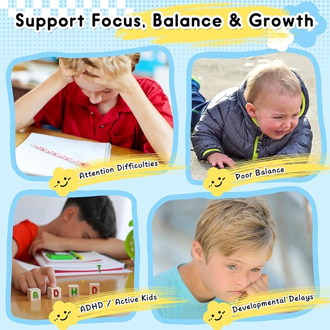 Spinning Chair For Kids With Autistic And ADHD, Sensory Sit And Spin Age 3+ | ADHD Chair Helps Release Energy, Improve Motor Skills And Focus Through Fun Movement At Home, School Or Sensory Spaces