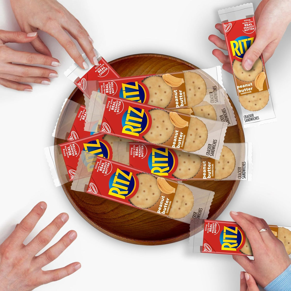 ritz peanut butter sandwich crackers lunch snacks 48 pack bulk