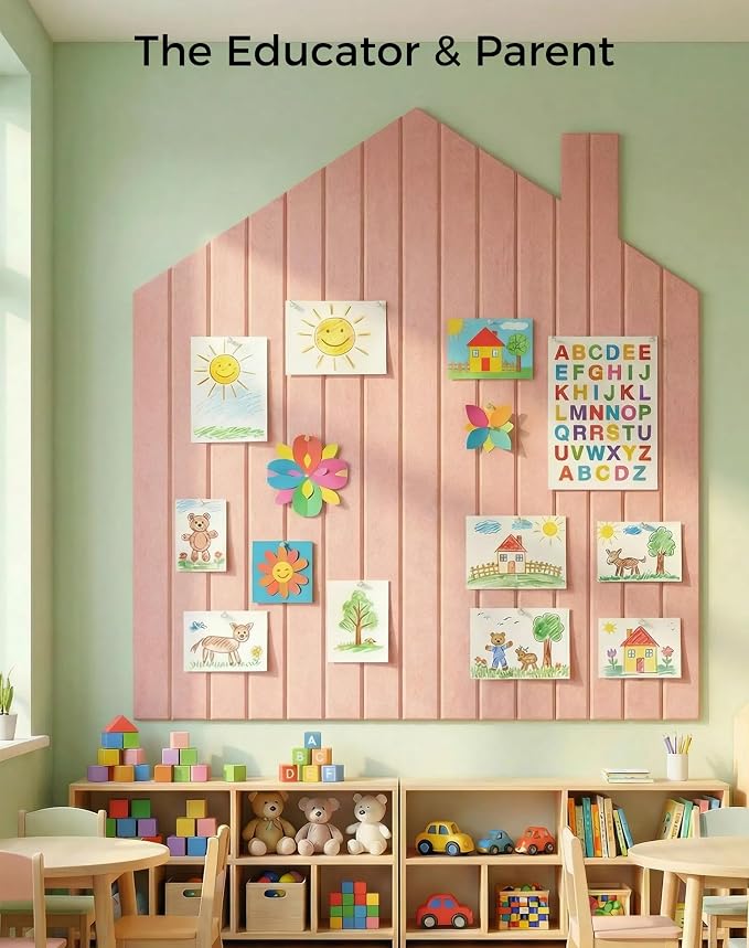 Aothia 12-Pack Felt Bulletin Board Tiles