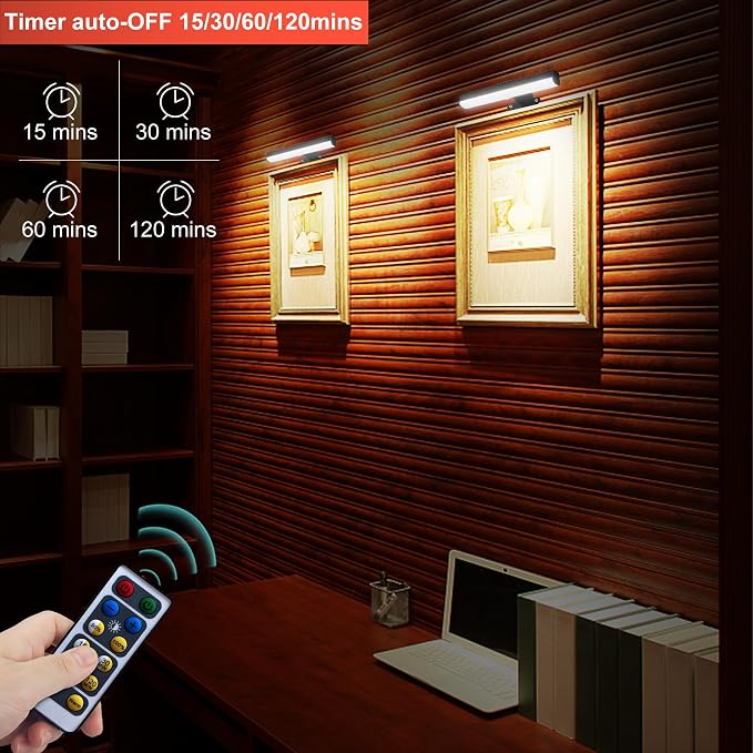 2 PACK Picture Light for Painting Battery