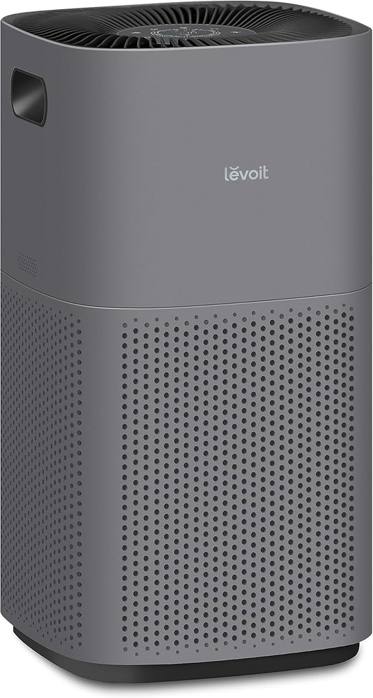 LEVOIT Air Purifiers for Home Large Room Up to 2933 Sq. Ft with Smart WiFi, PM2.5 Monitor, HEPA Sleep Mode, 3-in-1 Filter for Smoke, Pet Allergies, Dust and Odor, Alexa Control, Core 600S-P, Gray