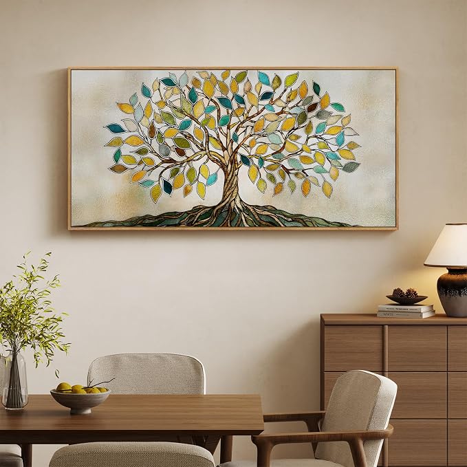 Large Framed Tree of Life Wall Art
