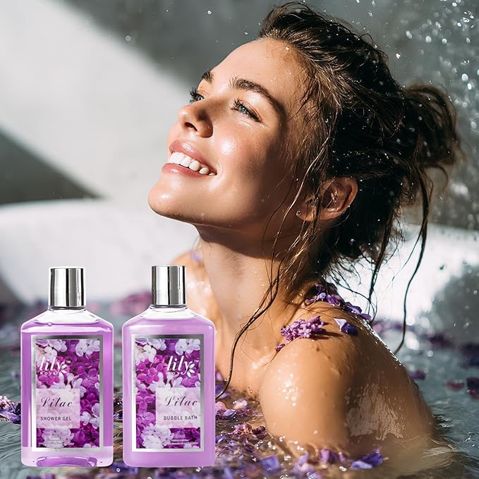 Christmas Gifts for Women - 9 Pcs Lavender Luxury Bath and Body Gift Basket Set Spa Gift Basket Set for Women, Gift Baskets | Perfect Valentine's, Birthday, Mothers Day Gift Set for Mom All Occasion