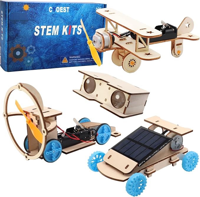 STEM Kits for Kids Age 8-10-12-14, Science Projects for Kids Ages 8-12, Stem Building Toys for Boys Age 8 9 10 12 13 14, Solar Car & STEM Activities Engineering Kits, Gifts for Boys