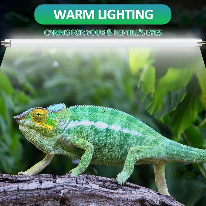 T8 UVB Reptile Light 15W 5.0-2 Pack,UVA UVB Light Bulb for Reptiles,Reptile UVB Lamp Tube for Bearded Dragon