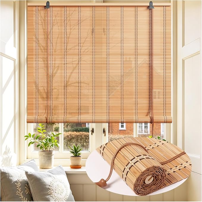 Bamboo Blinds 54x48 inch Bamboo Roman Shades