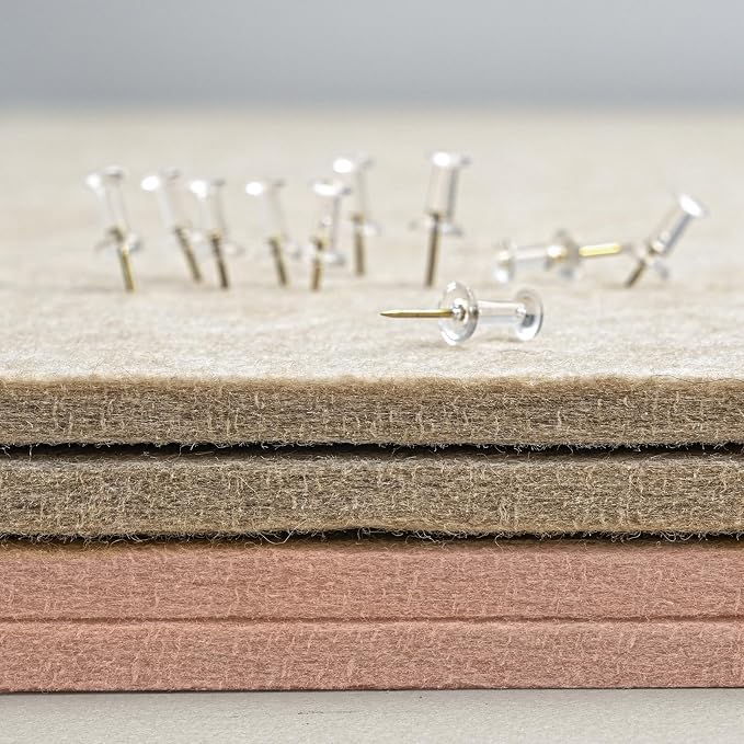 Lightomorrow Bulletin Board, 24 x 18 inches Felt Board Decorative Pin Board