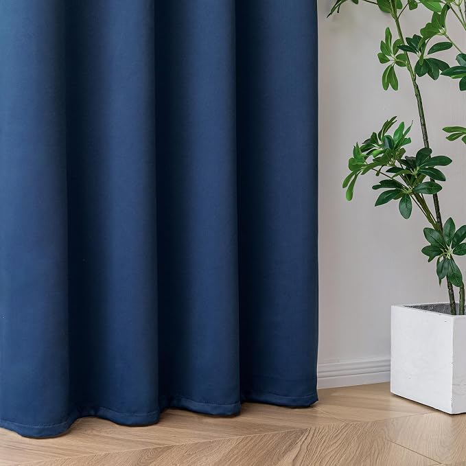 IGEMAEVE Blackout Curtains 96 Inch Length 2 Panels Set, Grommet Energy Saving