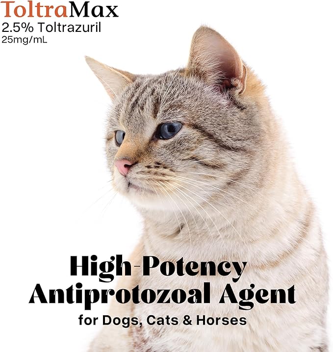Toltrazuril 2.5% for Horses, Dogs, Cats, 500mL/16.9 Ounce, for Non-Food Chain Animals, Chicken