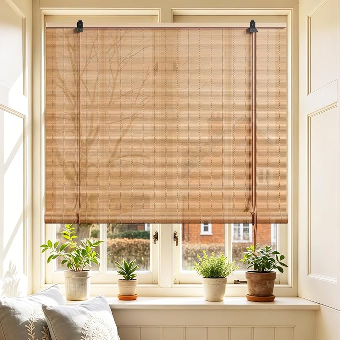 Bamboo Blinds 72x72 inch Bamboo Roman Shades