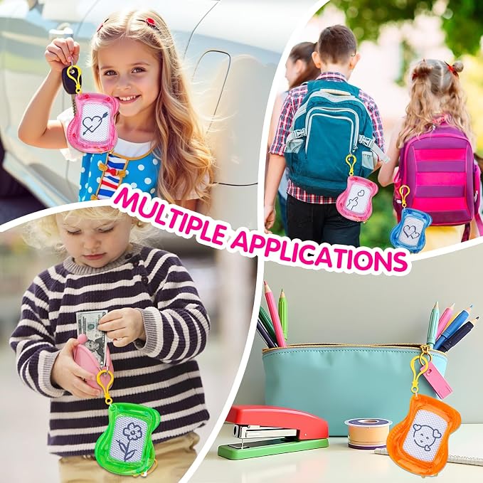 16PCS Mini Magnetic Drawing Board Party Favors Bulk for Kids 4-8 8-12 Birthday Goodie Treat Bag Stuffers Classroom Treasure Chest Carnival Prizes Box Toys Pinata Fillers Back to School Student Gifts