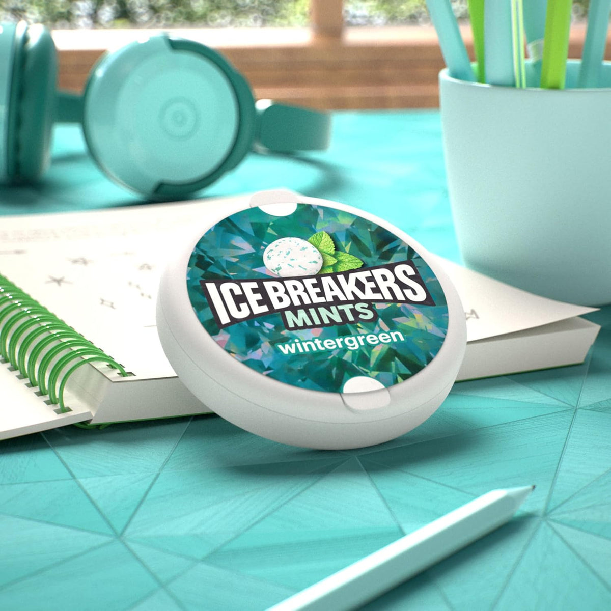 ice breakers wintergreen sugar free mints 1.5 oz 8 count tins for instant refreshment