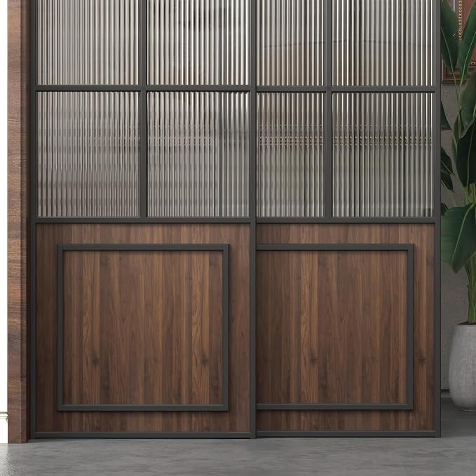 BOMENG Large Walnut Wood Contact Paper Matte 16"x591" Dark Brown Wood Wallpaper