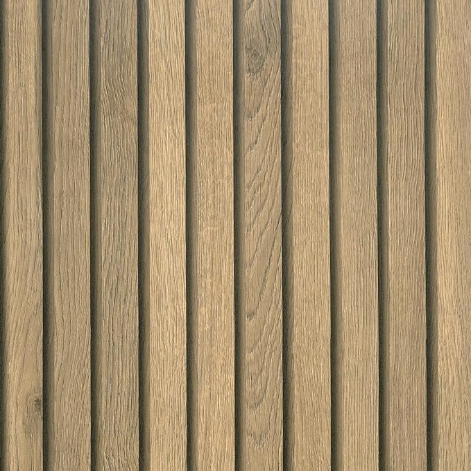 VEELIKE Slat Wood Contact Paper Wood Peel and Stick Wallpaper