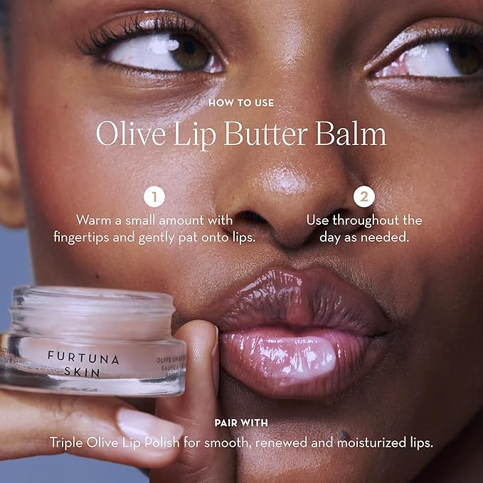 Triple Olive Lip Treatment Duo – 8ml - Organic Exfoliating Lip Polish & Hydrating Lip Butter Balm with Splendore Anchusa Complex