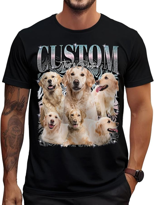 Custom Bootleg Rapper Graphic Tees Shirt – Retro 90s Vintage Style, Personalized Gift for Girlfriend, Birthday, Valentine