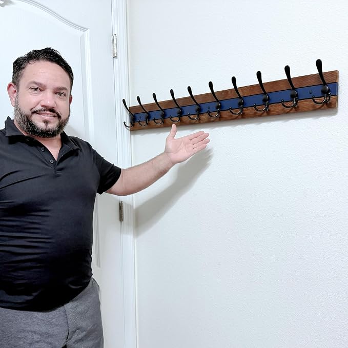 SKOLOO Rustic Wall Mounted Coat Rack