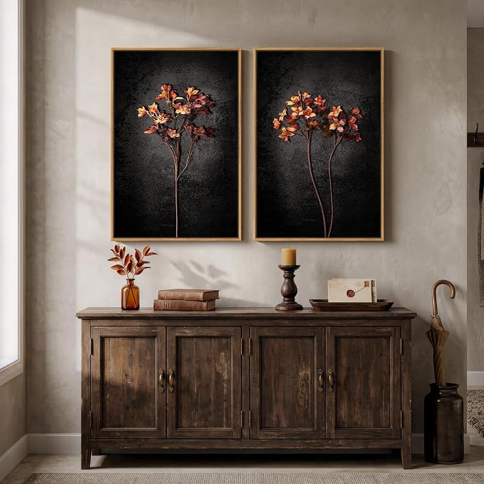 Framed Vintage Botanical Wall Art