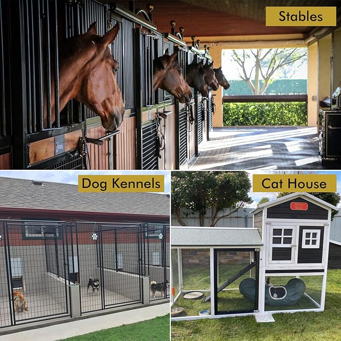 Acrylic Horse Stall Name Plate, 2.4" x 8" Personalized Stall Signs, UV Protected, Custom Pet Name Sign, All Weather Adhesive, Mounting (Antique Copper, Style 6)