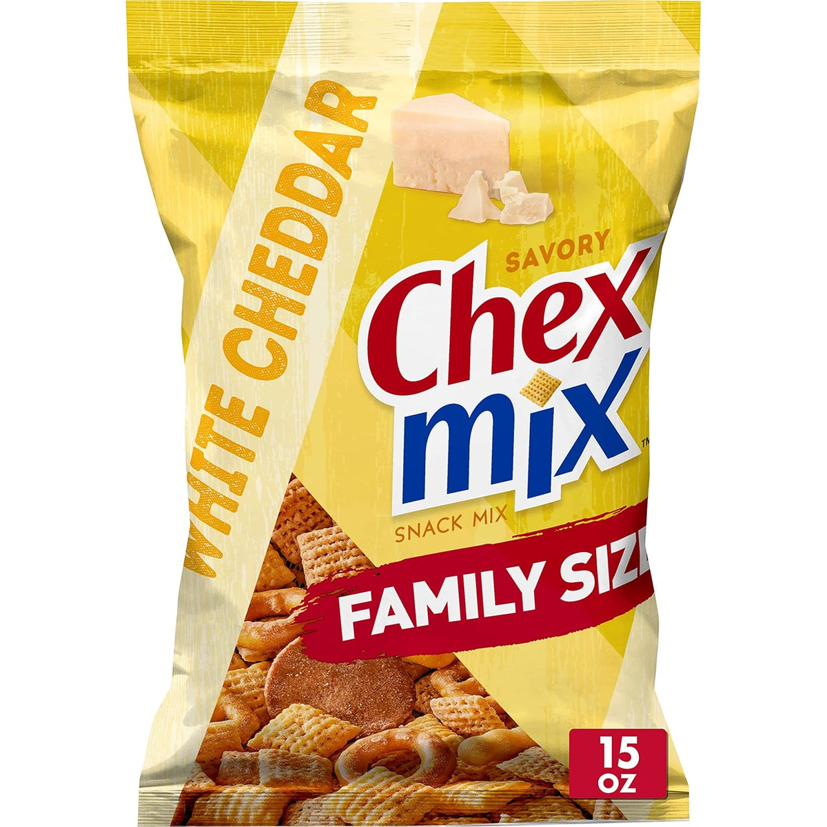 Chex Mix Turtle Snack Mix, Indulgent Snack Bag, Family Size, 13.5 oz