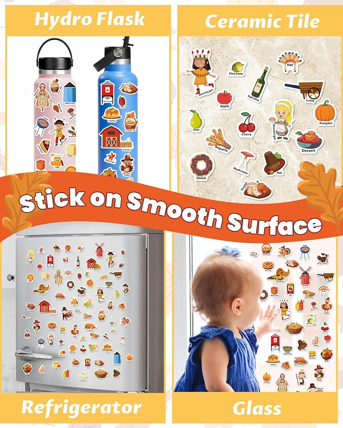 Walenced Reusable Sticker Book for Toddlers, Stickers for Kids, Toddler Toy | Toddler Craft Activities, Toddler Travel Toys, Boy Girl Birthday Gifts, Airplane Travel & Road Trip Essentials Kids
