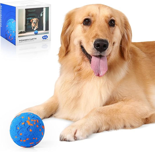 Smart Interactive Dog Toys,Vibrating Dog Ball,Electric Dog Chew Toys for Medium and Large Dogs,Chew-Proof Shell,Automatic Moving/Bouncing/Rotating, E-TPU Material,Ip68 Waterproof